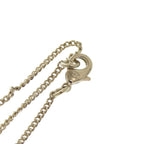 Chanel Deer Motif Rhinestone Gold Necklace — view 9