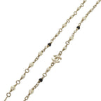 Chanel Deer Motif Rhinestone Gold Necklace — view 7