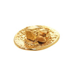 Chanel Vintage CC Logo Metal Gold Earrings — view 8