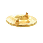 Chanel Vintage CC Logo Metal Gold Brooch — view 4