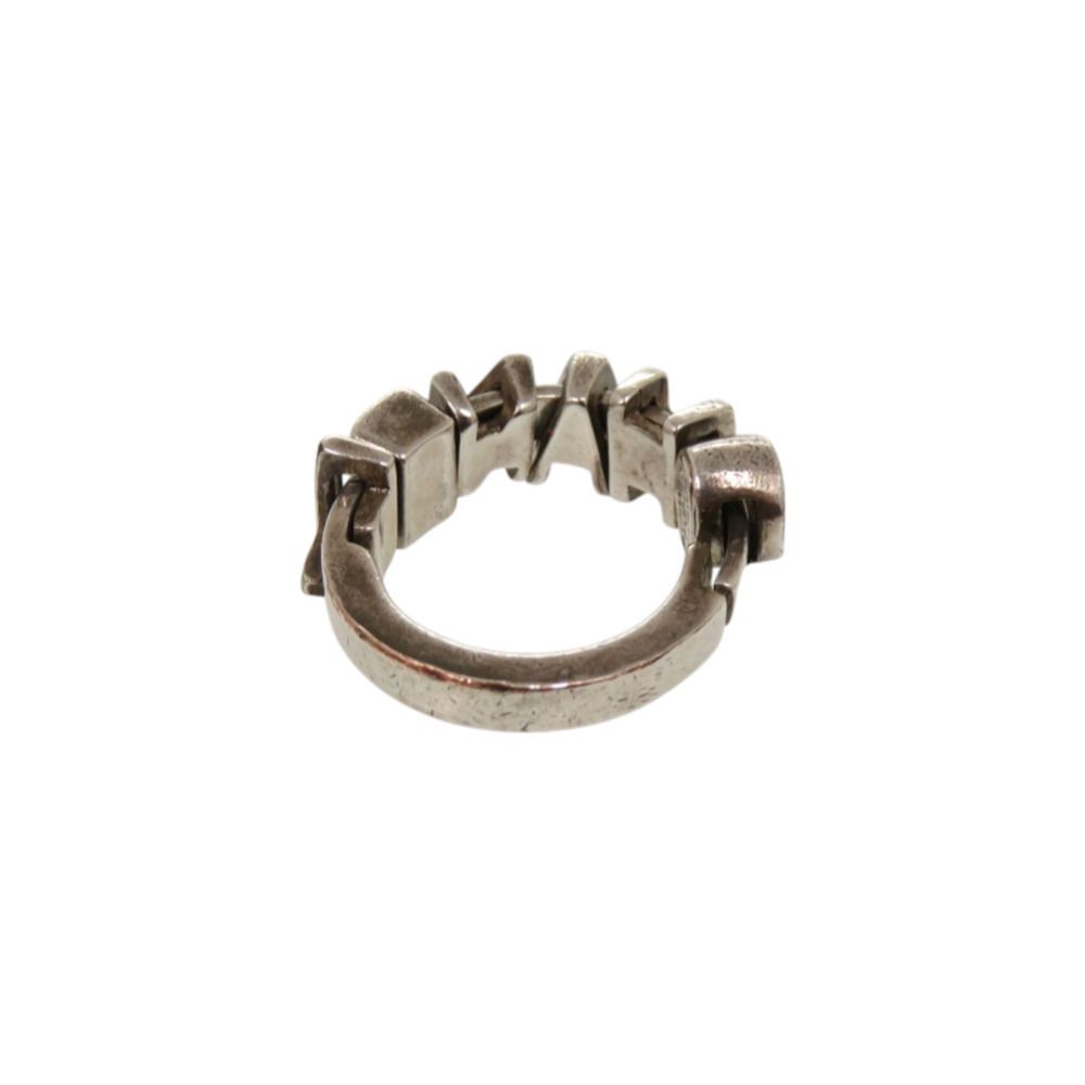 Chanel Logo Silver Ring — view 2