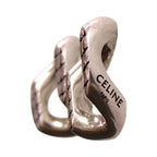 Celine Animal Studs Metal Silver Earrings — view 8