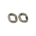 Celine Animal Studs Metal Silver Earrings — view 3