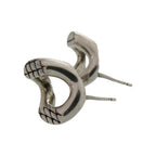 Celine Animal Studs Metal Silver Earrings — view 5