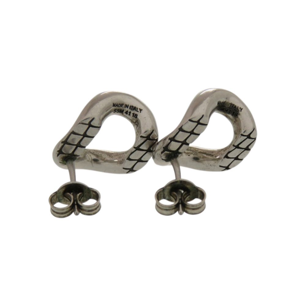 Celine Animal Studs Metal Silver Earrings — view 6