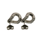 Celine Animal Studs Metal Silver Earrings — view 6