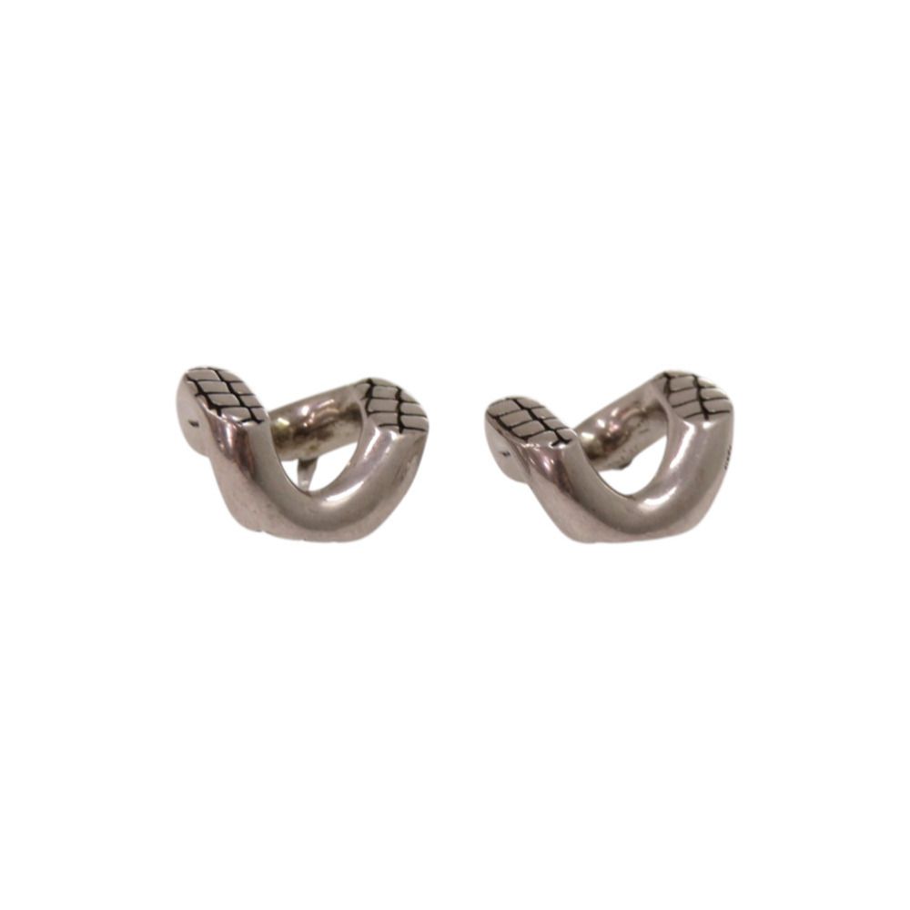 Celine Animal Studs Metal Silver Earrings — view 2