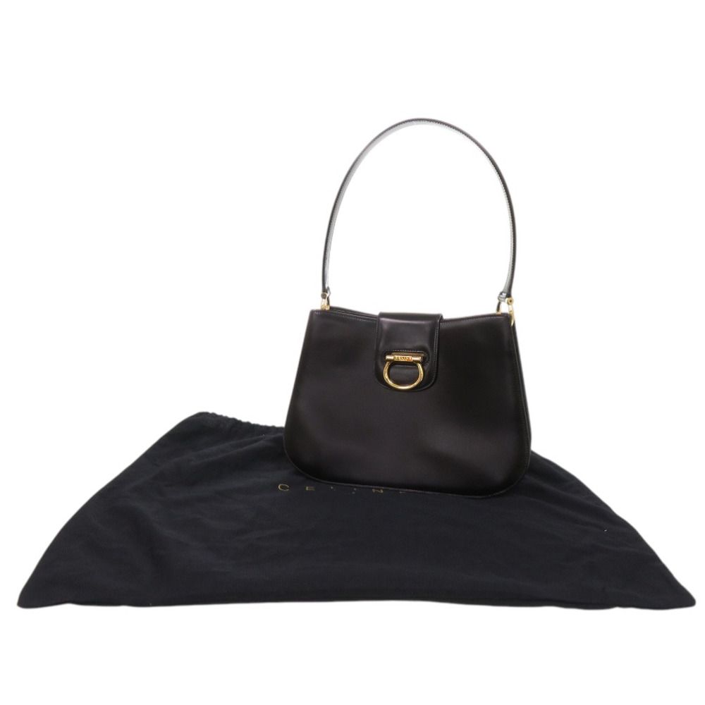 Celine Leather Black Shoulder Bag — view 2