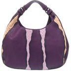 Bottega Veneta Hobo Leather Purple Handbag — view 2