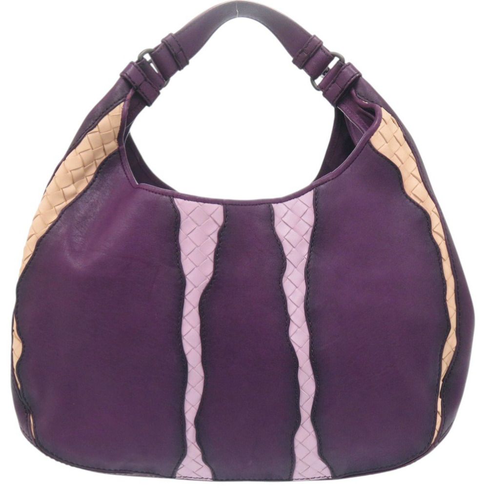 Bottega Veneta Hobo Leather Purple Handbag — view 2