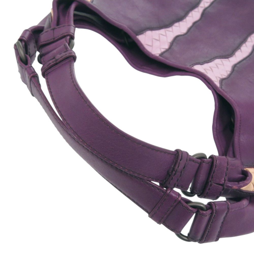 Bottega Veneta Hobo Leather Purple Handbag — view 7