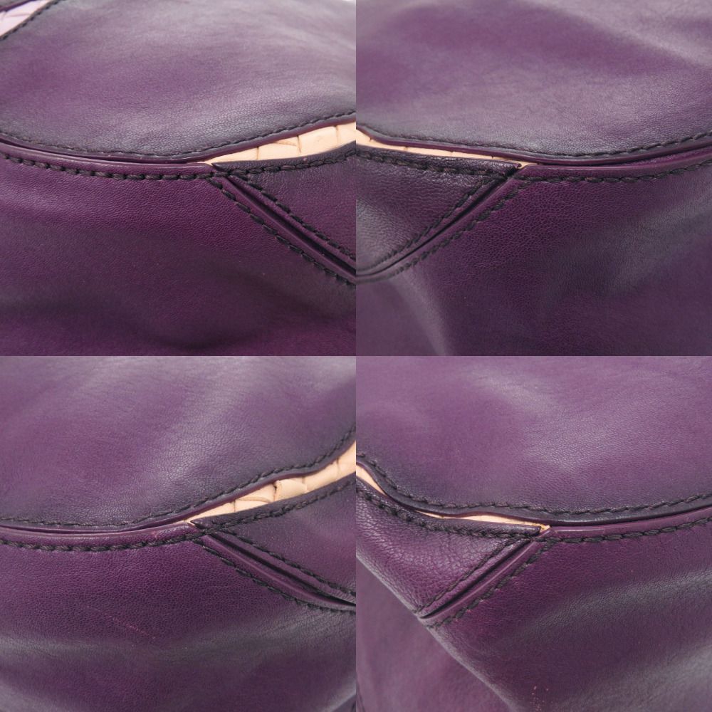 Bottega Veneta Hobo Leather Purple Handbag — view 4