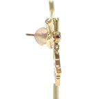 Louis Vuitton Monogram Earrings 18K Yellow Gold