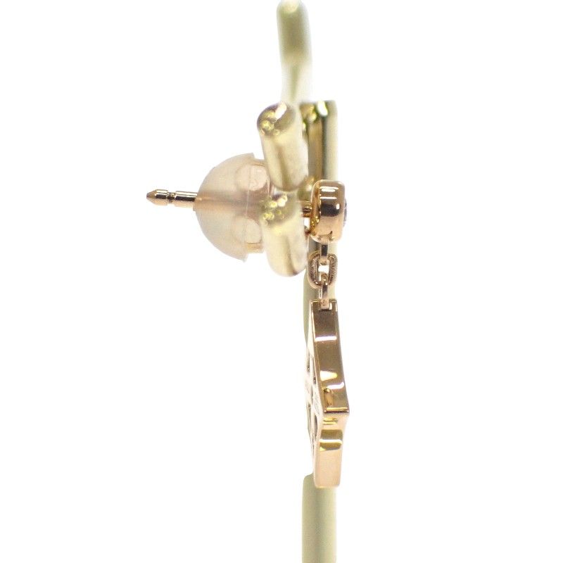 Louis Vuitton Monogram Earrings 18K Yellow Gold