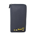 Prada Racing Car Patch Wallet Leather Navy — view 2