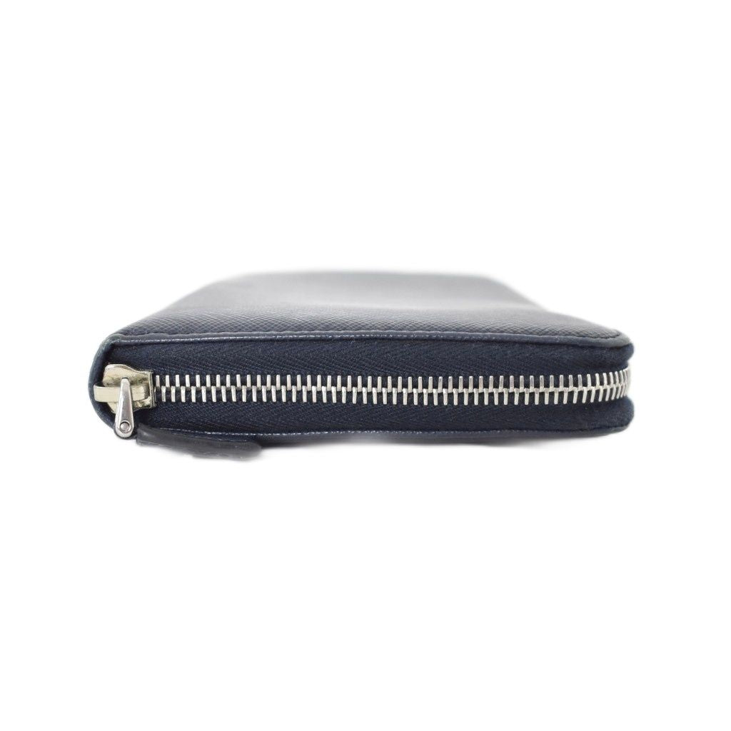 Prada Racing Car Patch Wallet Leather Navy — view 3