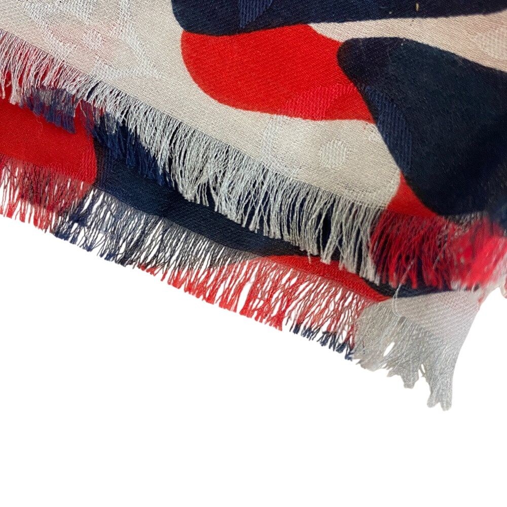 Louis Vuitton Shawl Navy Silk Cotton — view 3