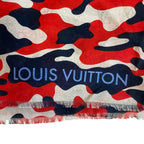 Louis Vuitton Shawl Navy Silk Cotton — view 4