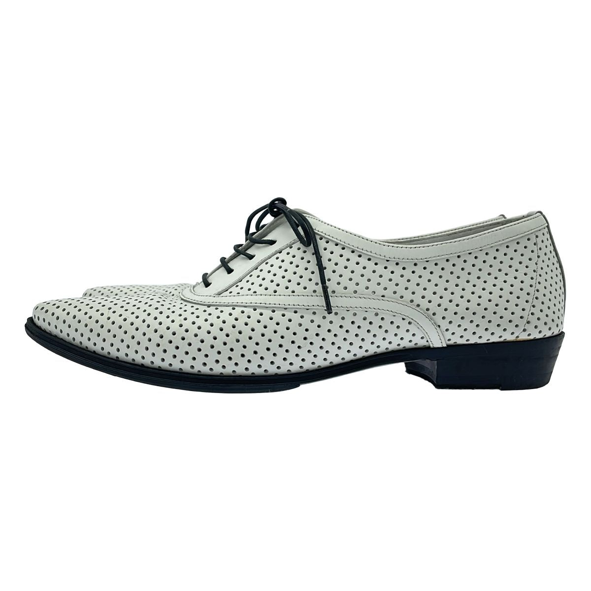 Celine Perforated Leather Shoes White 36.5 — view 2