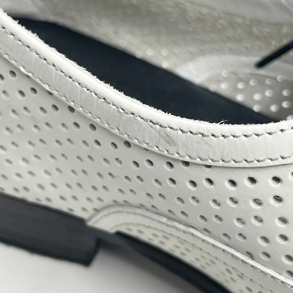Celine Perforated Leather Shoes White 36.5 — view 8