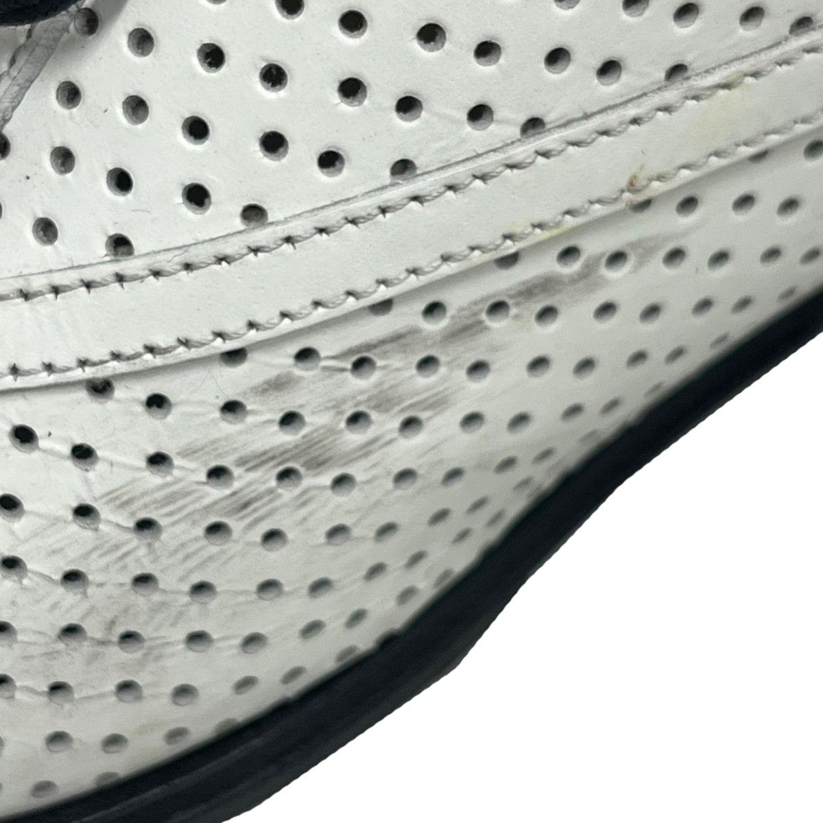 Celine Perforated Leather Shoes White 36.5 — view 9