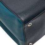 Fendi Toujour 2-Way Shoulder Bag Navy Green Leather — view 7