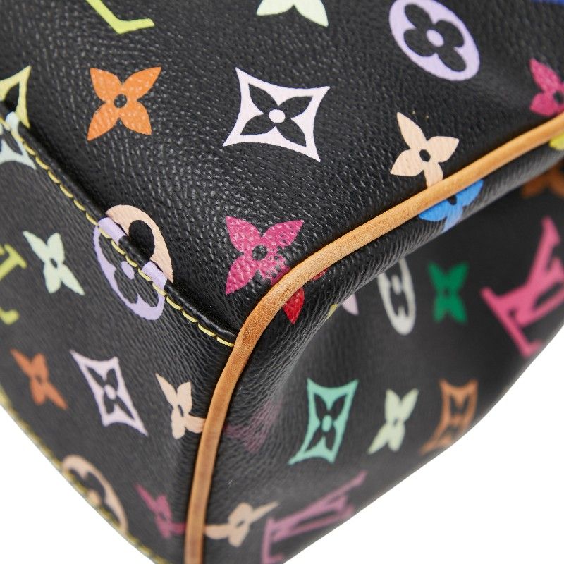 Louis Vuitton Monogram Multicolor Aurelia MM Tote Black — view 4