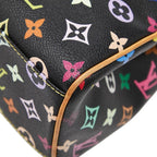 Louis Vuitton Monogram Multicolor Aurelia MM Tote Black — view 4