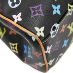 Louis Vuitton Monogram Multicolor Aurelia MM Tote Black — view 5