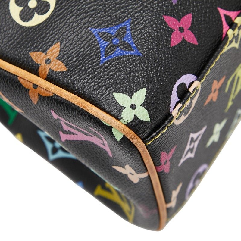 Louis Vuitton Monogram Multicolor Aurelia MM Tote Black — view 7