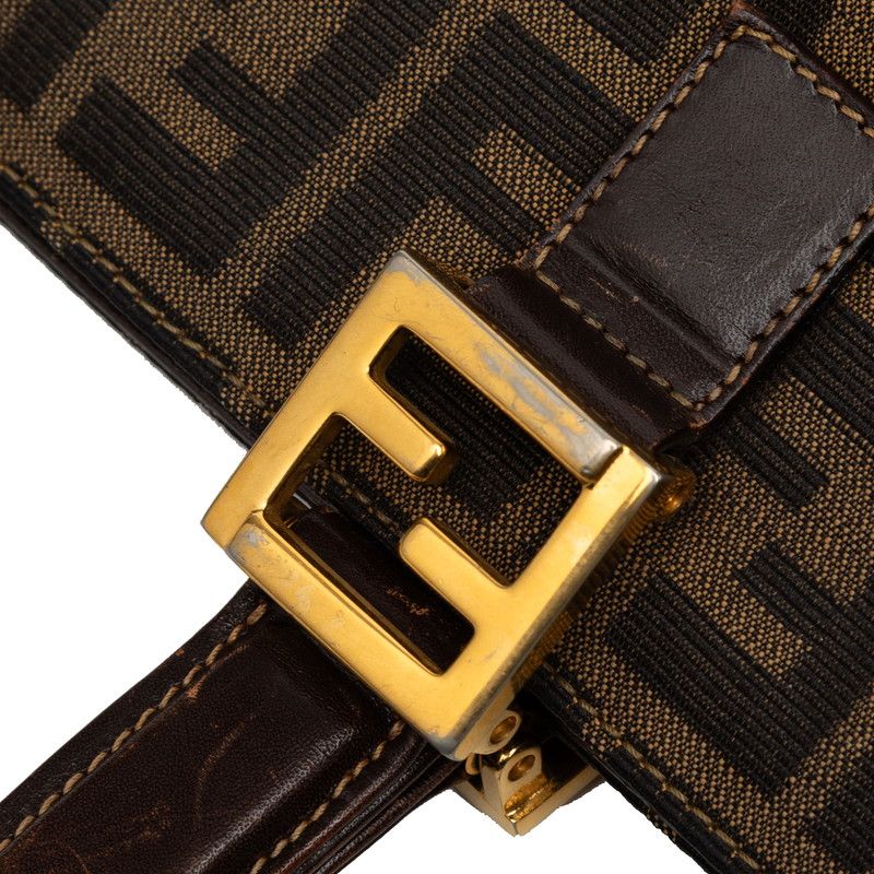 Fendi Zucca Brown Canvas Leather — view 5