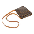 Louis Vuitton Monogram Musette Tango Short Crossbody Shoulder Bag Brown — view 4