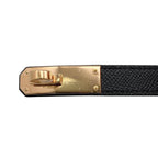 Hermes Belt Kelly 18 89 Epsom Buckle Noir Black — view 4