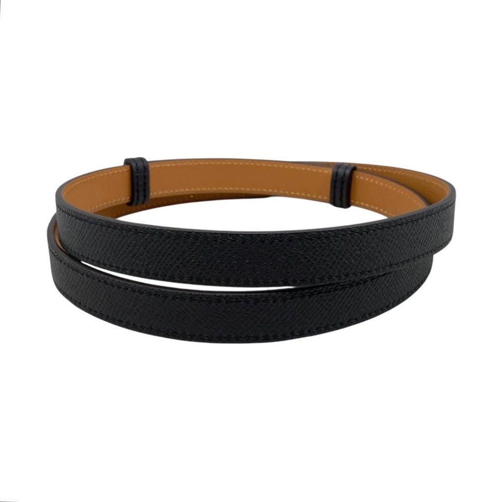 Hermes Belt Kelly 18 89 Epsom Buckle Noir Black — view 2