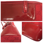 Gucci Red Gold GG Canvas Enamel 002 Tote Shoulder Bag — view 6