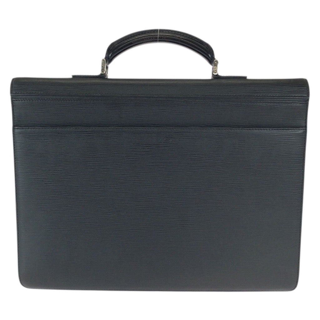 Louis Vuitton Epi Black Silver Leather Business Bag — view 2