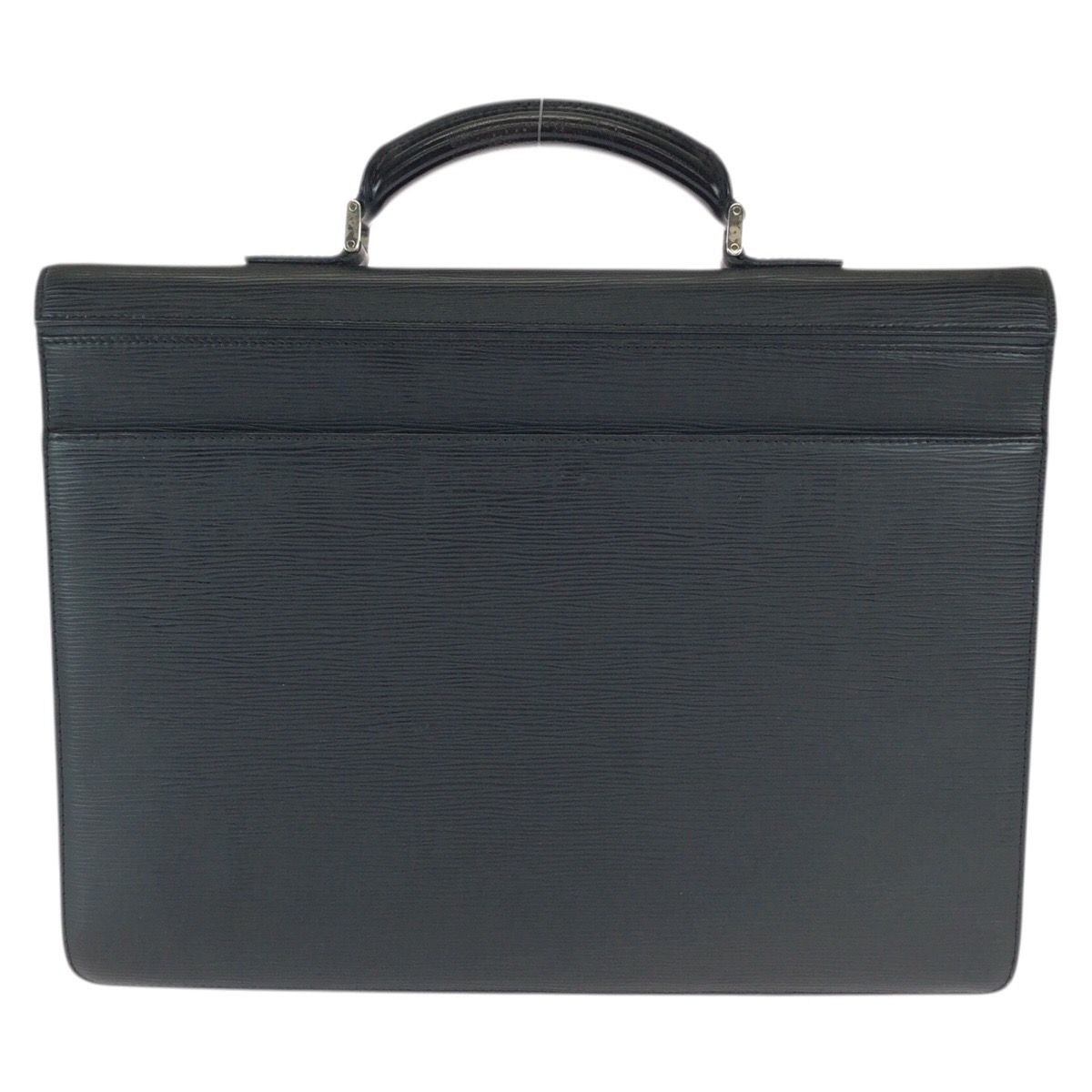 Louis Vuitton Epi Black Silver Leather Business Bag — view 2
