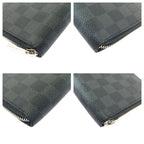 Louis Vuitton Damier Graphite Zippy Organizer Black Silver — view 3