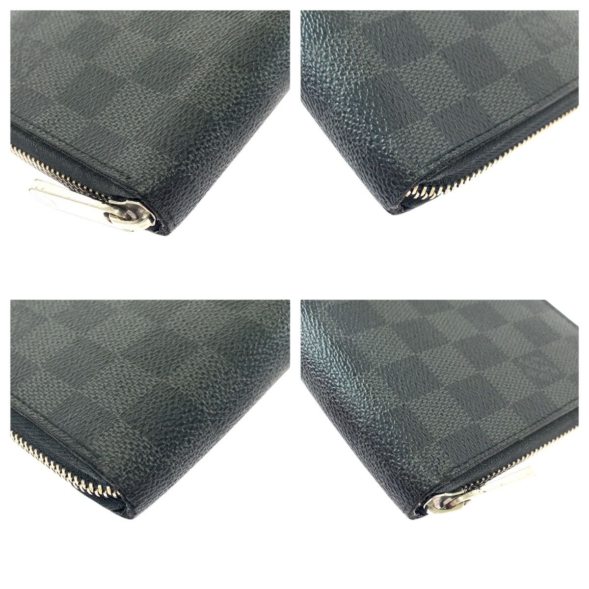 Louis Vuitton Damier Graphite Zippy Organizer Black Silver — view 3