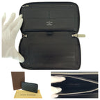 Louis Vuitton Damier Graphite Zippy Organizer Black Silver — view 8