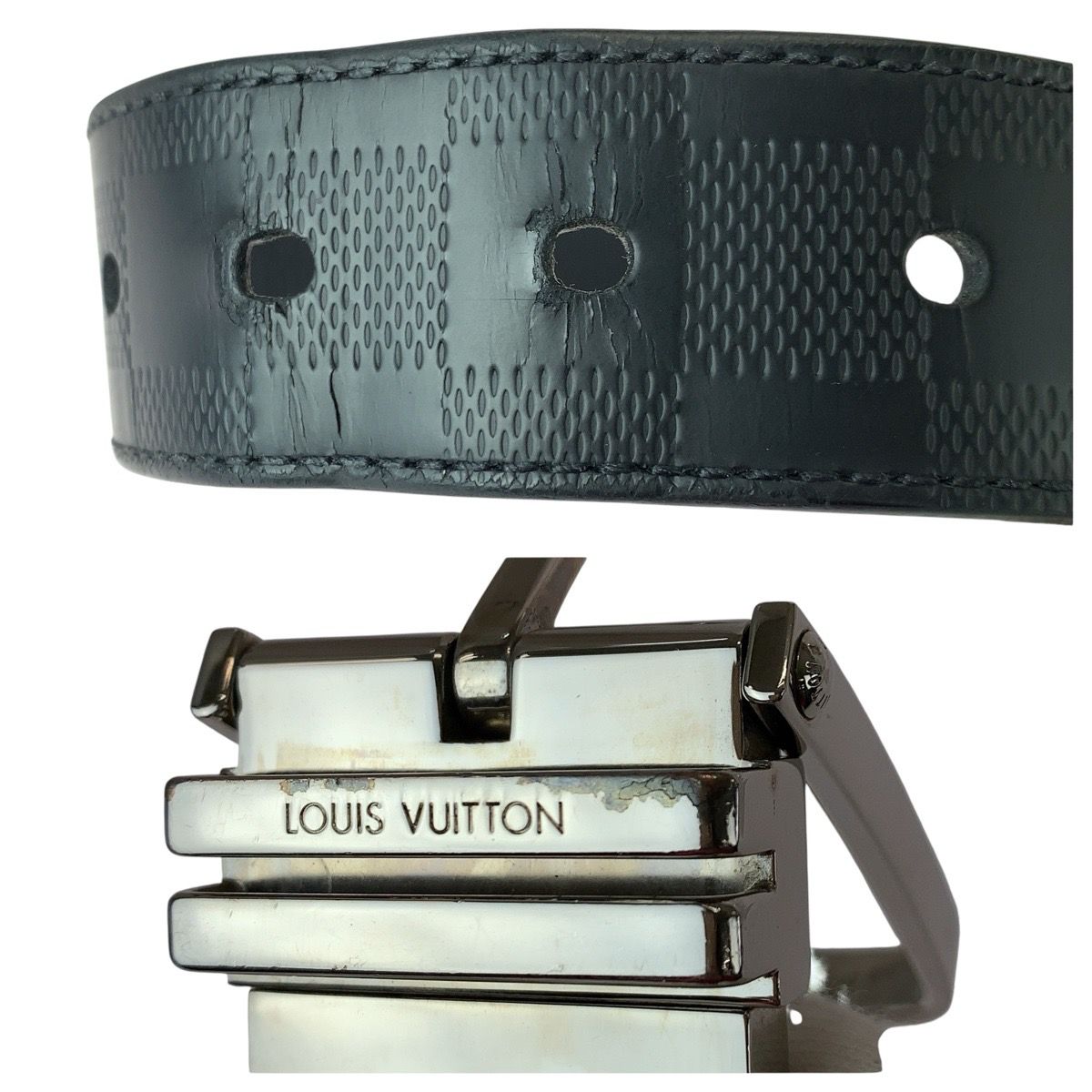 Louis Vuitton Damier Infini Boston Belt 36 Inches Black — view 7