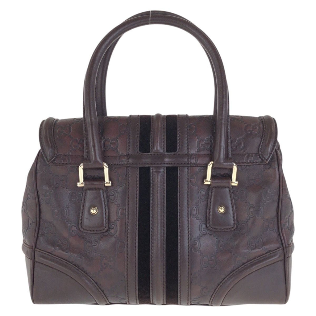 Gucci Guccissima Brown Gold Leather Handbag — view 2