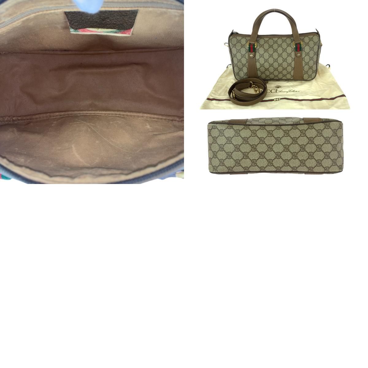 Gucci Vintage Sherry Line Beige Brown GG Supreme Canvas 39.02.040 — view 9