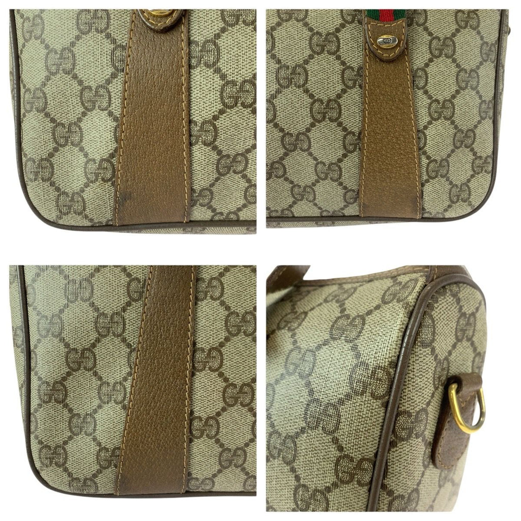 Gucci Vintage Sherry Line Beige Brown GG Supreme Canvas 39.02.040 — view 5