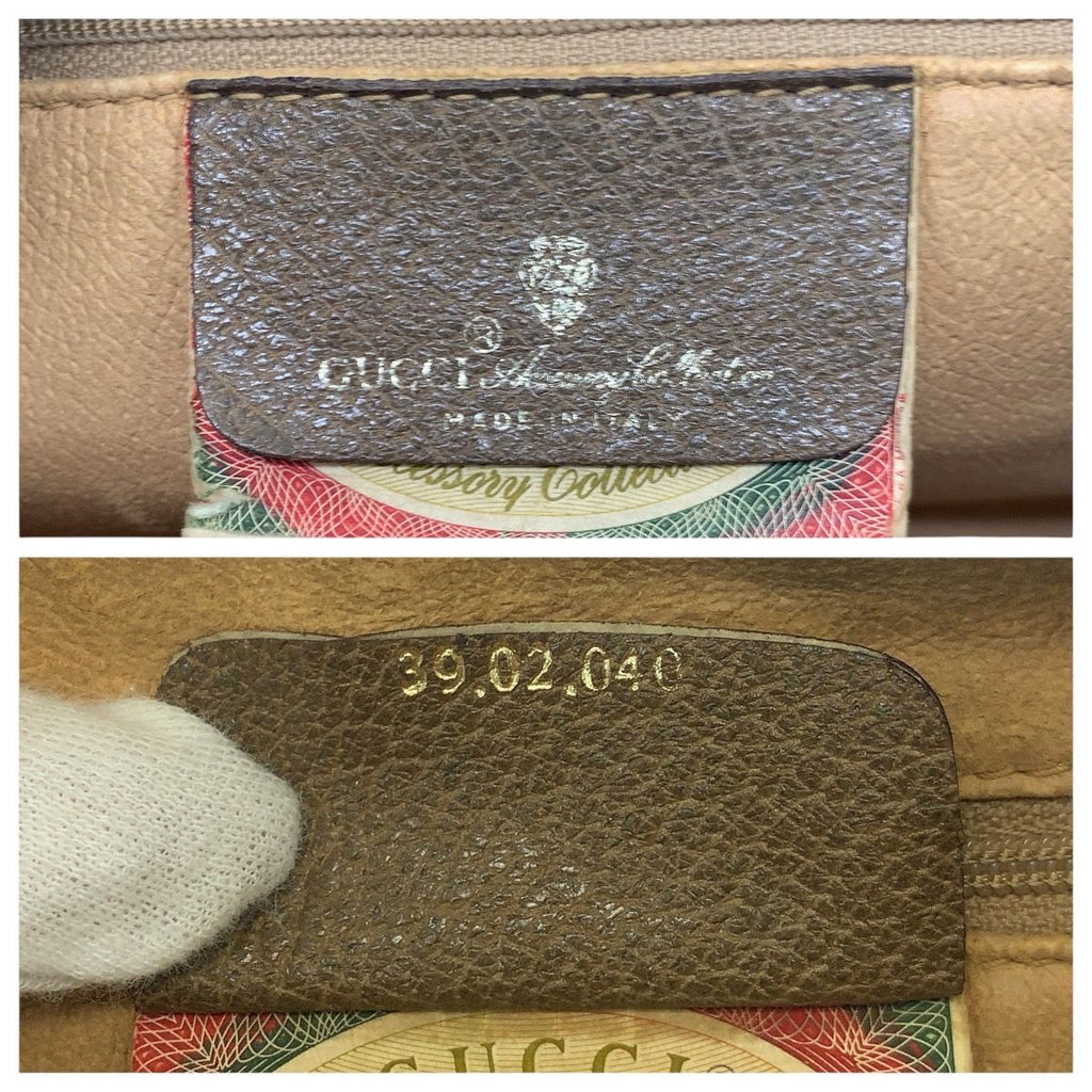 Gucci Vintage Sherry Line Beige Brown GG Supreme Canvas 39.02.040 — view 4