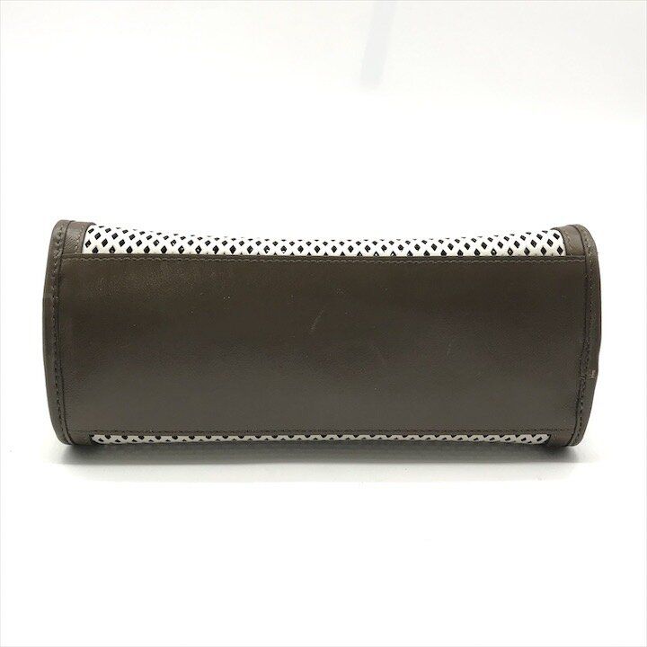 Fendi Peekaboo Defender Mesh Bag Cover Bag Brown — view 5