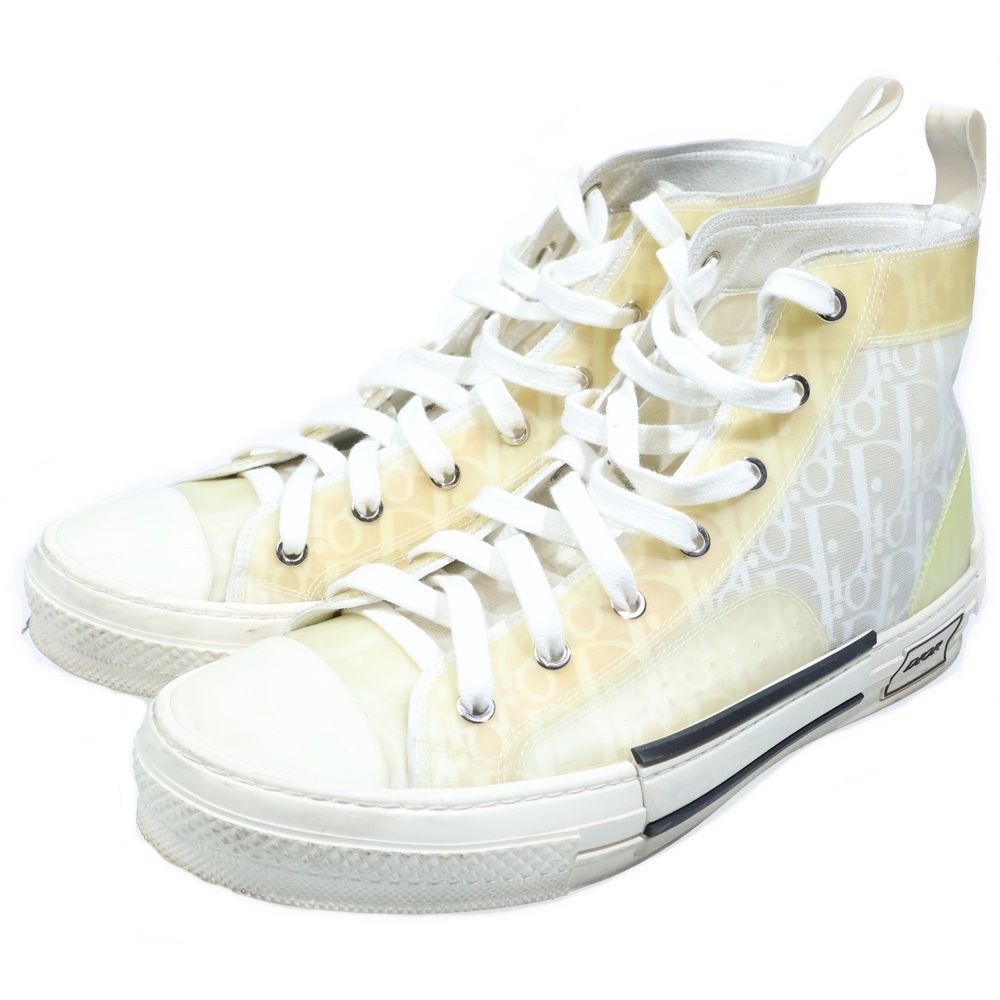 Dior Homme Oak High Top Cut Sneakers White — view 2