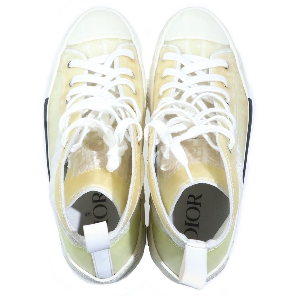 Dior Homme Oak High Top Cut Sneakers White — view 4