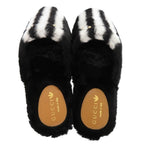 Gucci Adidas Horsebit Fur Slippers Flat Shoes Black — view 3