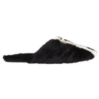 Gucci Adidas Horsebit Fur Slippers Flat Shoes Black — view 5